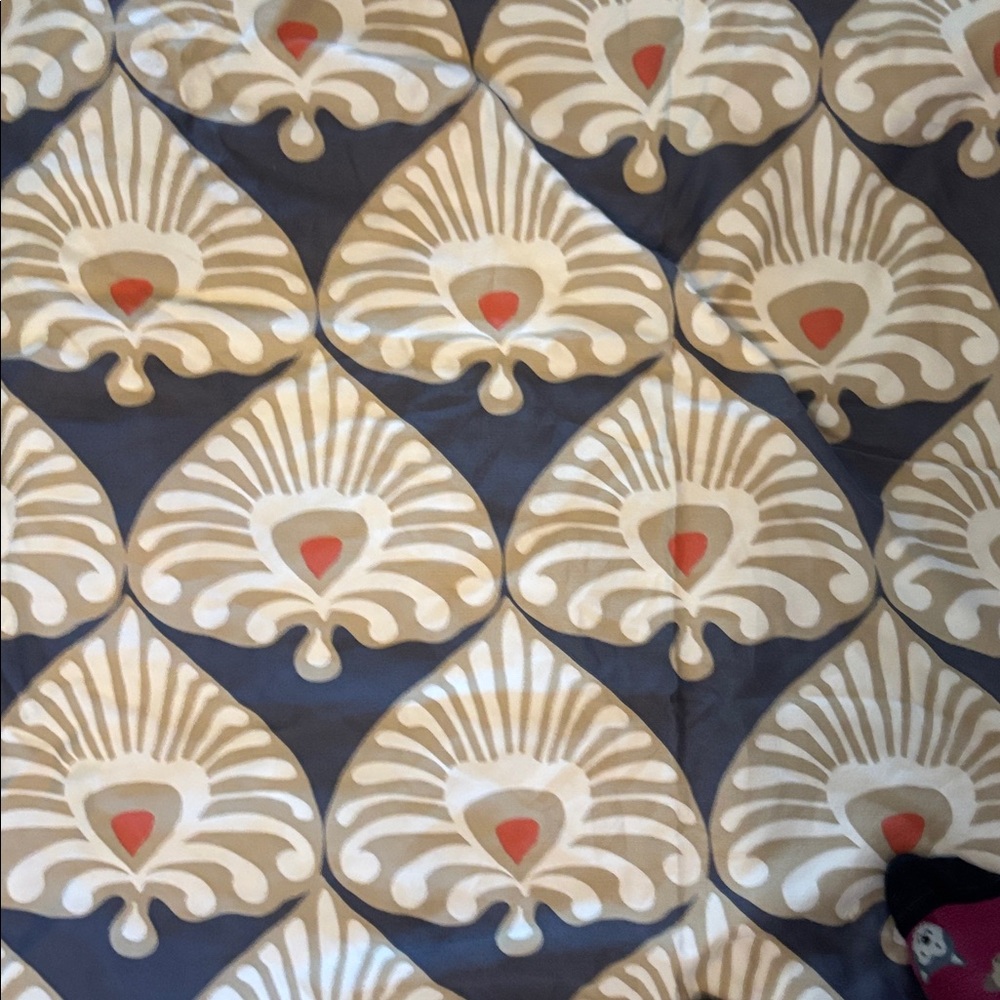 Serena & Lily Full / queen size Duvet Cover no shams. Palmetto print
